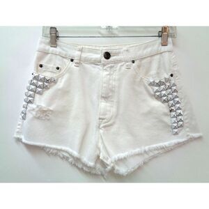 BDG Mom Shorts Size 27 Denim Jean‎ High Waist Dree Cheeky Studded Cut Offs Booty